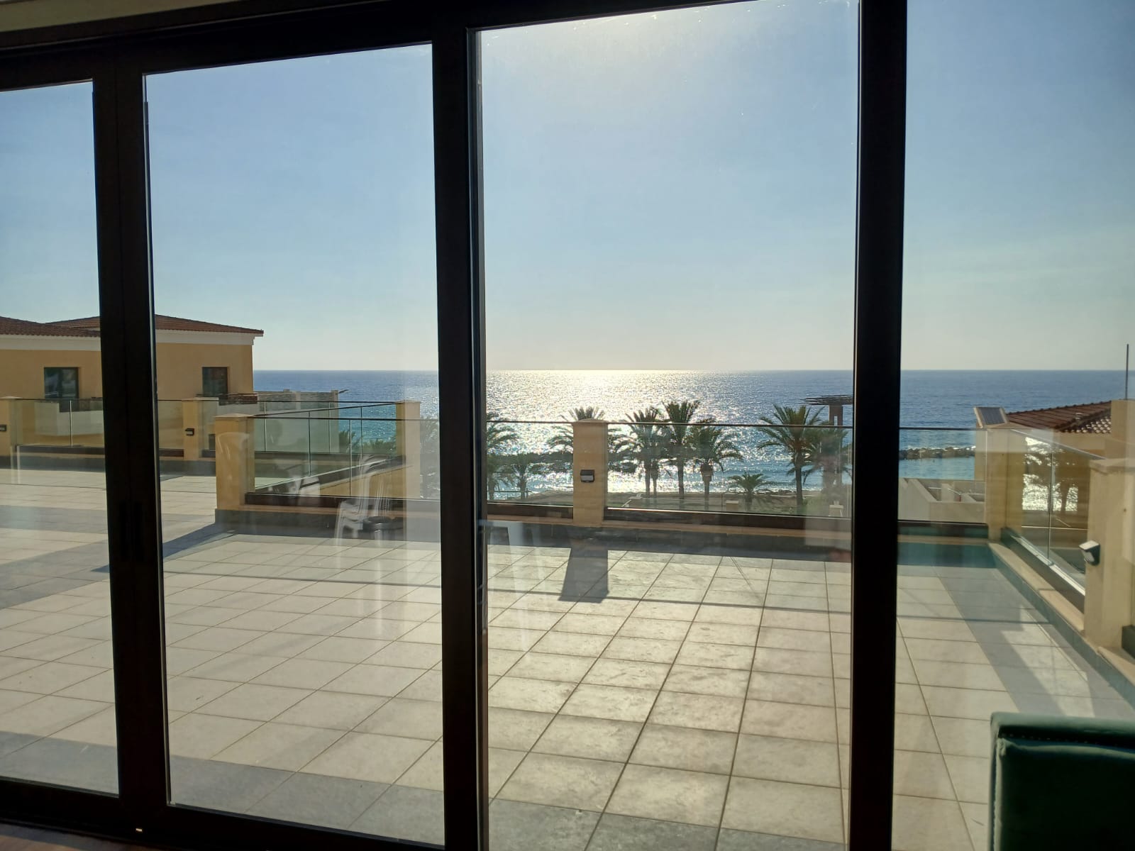 Sea view through the Art by the Sea studio windows
